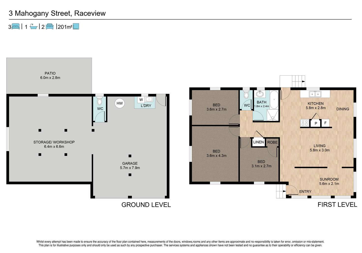 Floorplan of Homely house listing, 3 Mahogany Street, Raceview QLD 4305