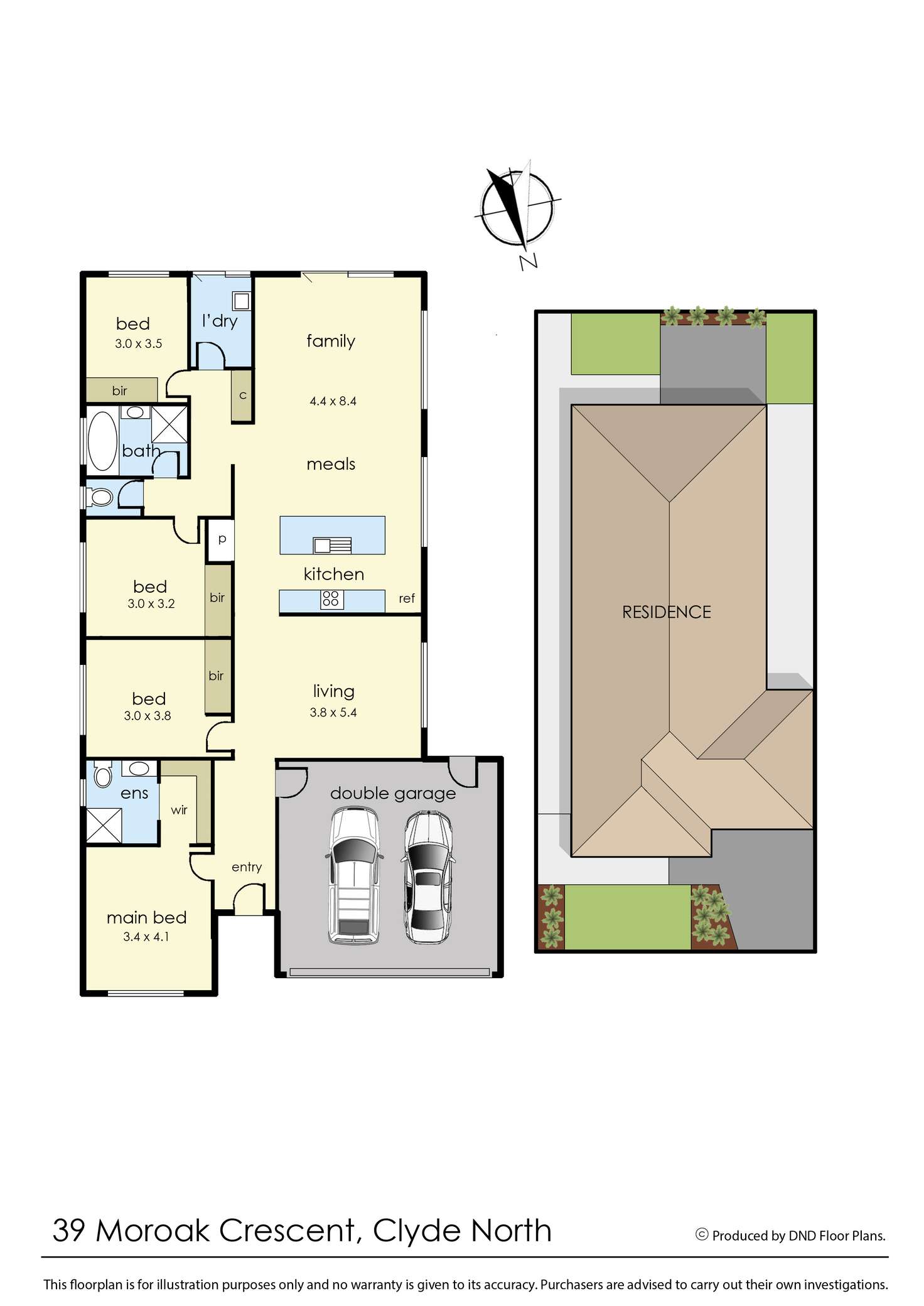 Floorplan of Homely house listing, 39 Moroak Crescent, Clyde North VIC 3978