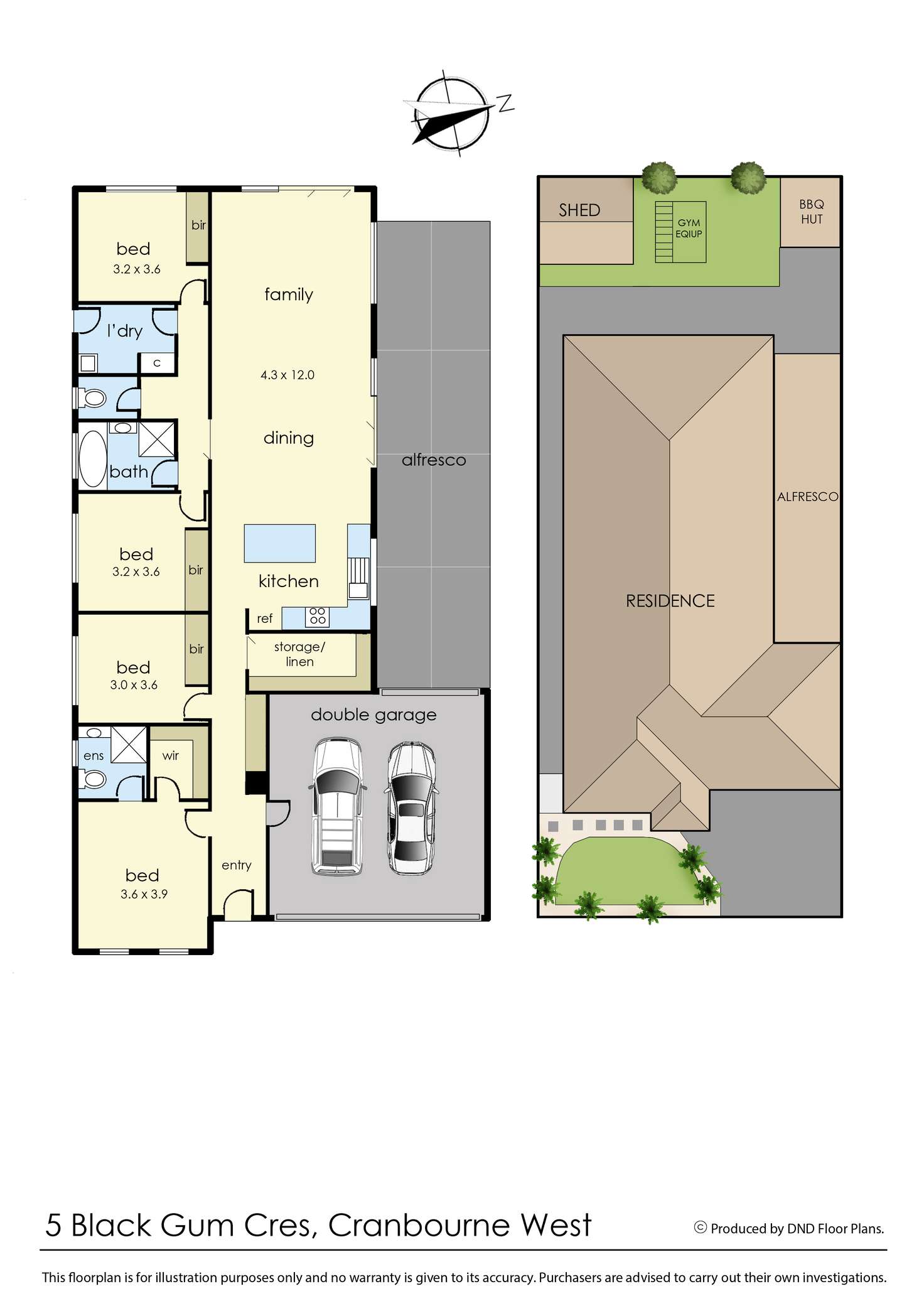 Floorplan of Homely house listing, 5 Black Gum crescent, Cranbourne West VIC 3977