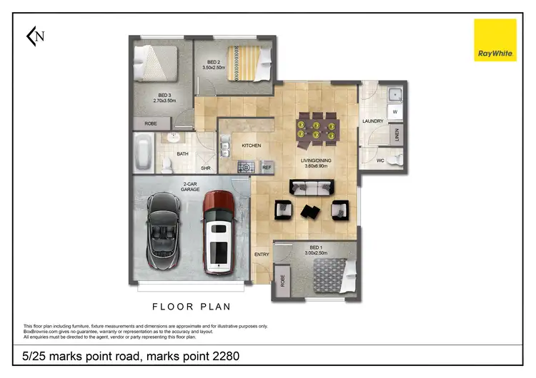 Floorplan of Homely villa listing, 5/25 Marks Point Road, Marks Point NSW 2280