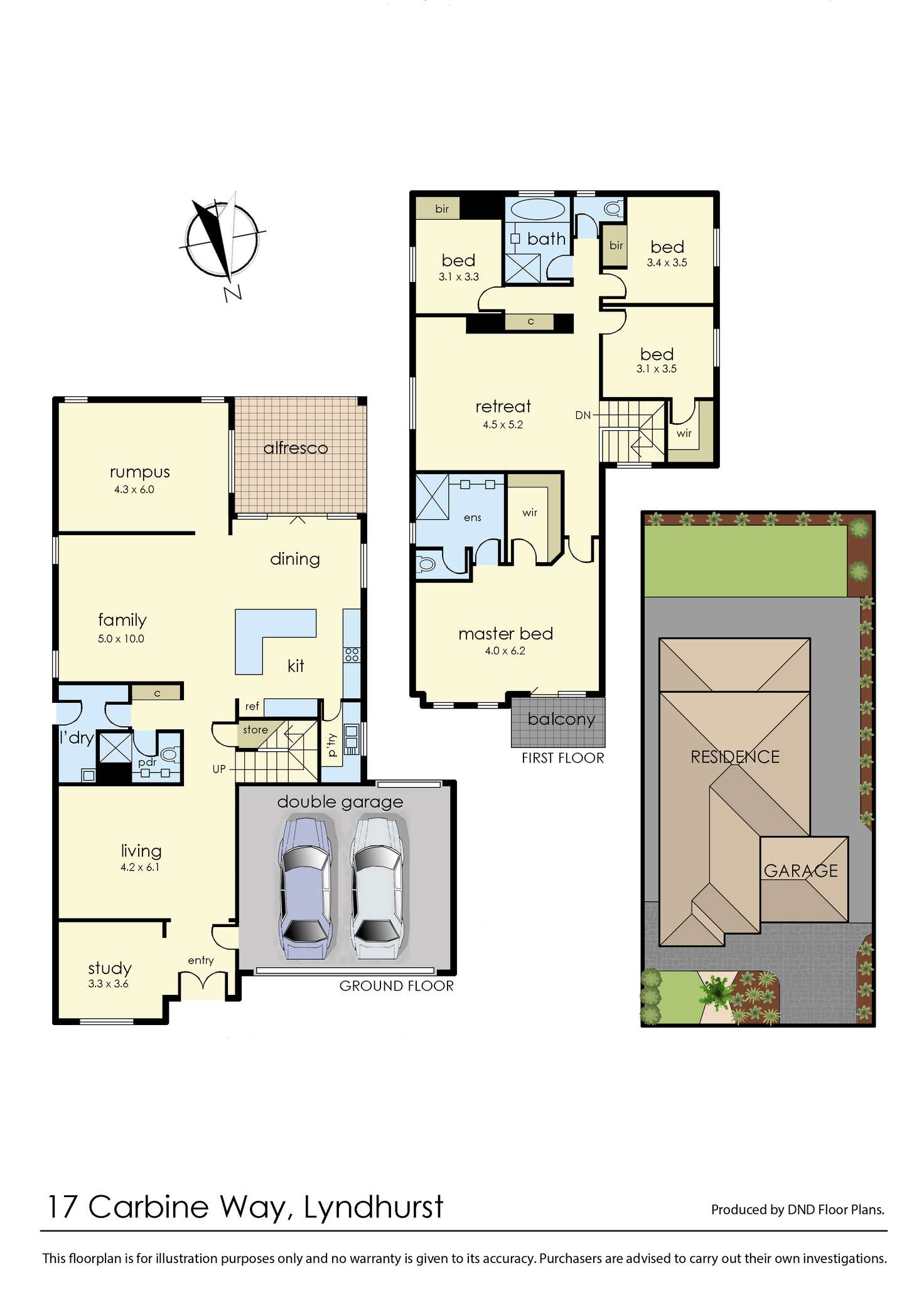 Floorplan of Homely house listing, 17 Carbine Way, Lyndhurst VIC 3975