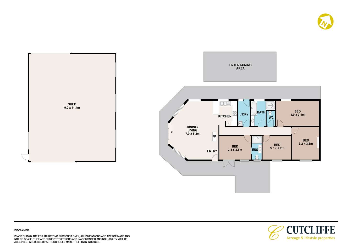 Floorplan of Homely acreageSemiRural listing, 65 Paulls Road, South Maroota NSW 2756