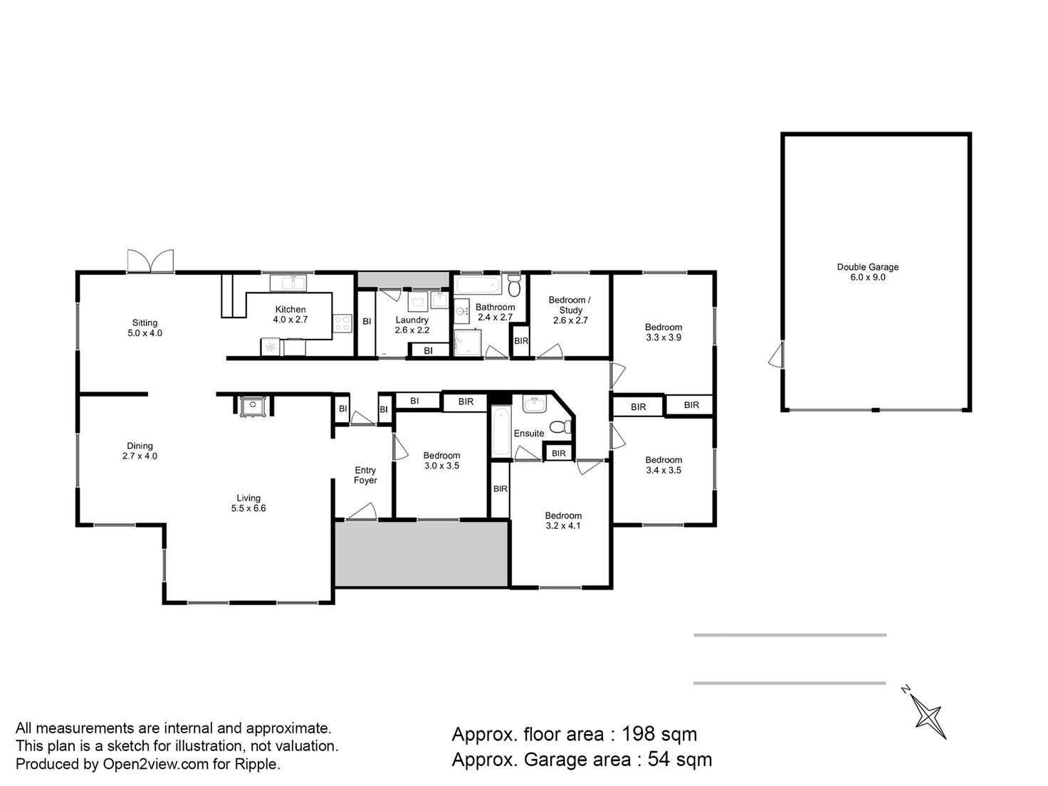 Floorplan of Homely house listing, 20 Otago Bay Road, Otago TAS 7017