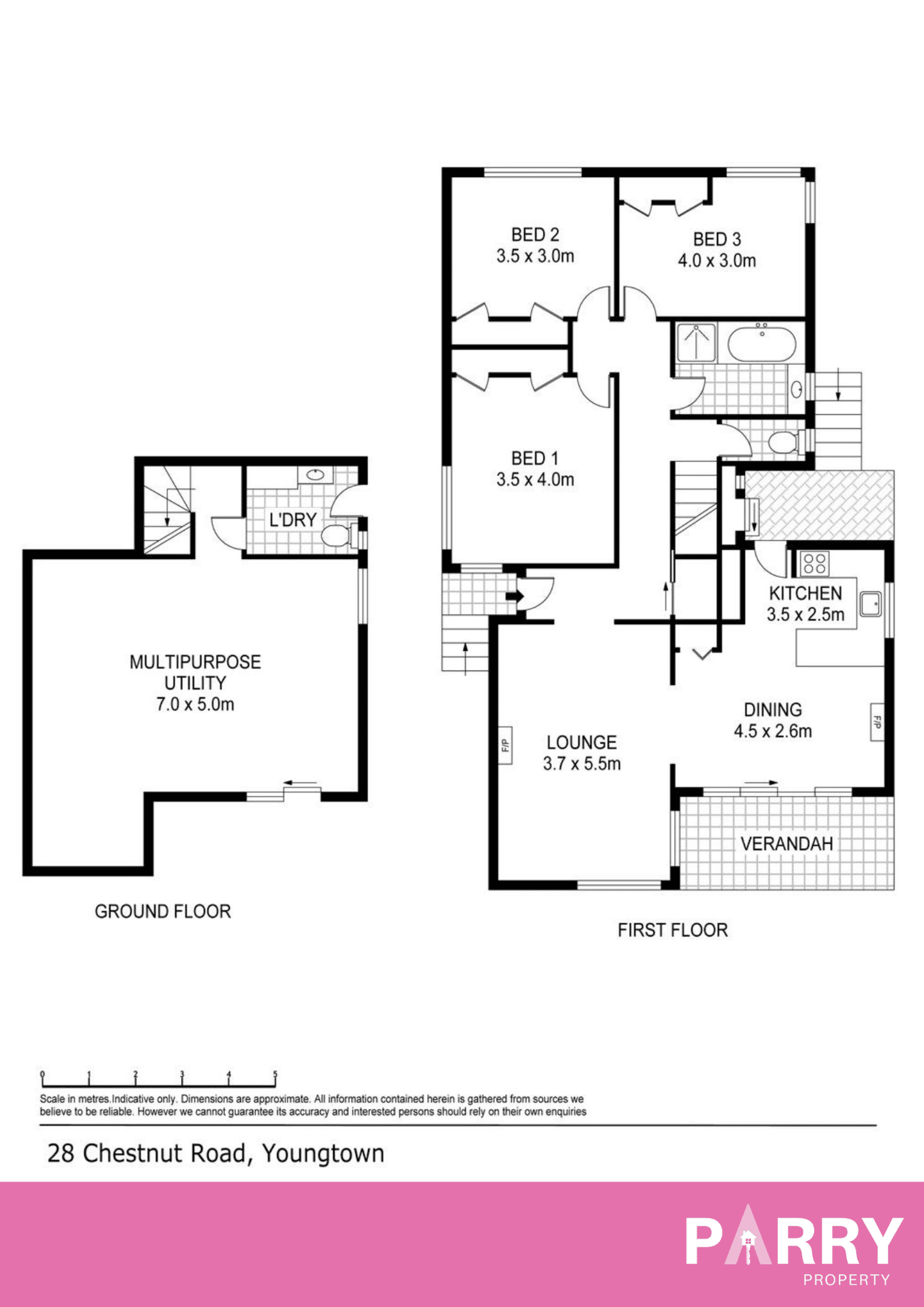 Floorplan of Homely house listing, 28 Chestnut Road, Youngtown TAS 7249