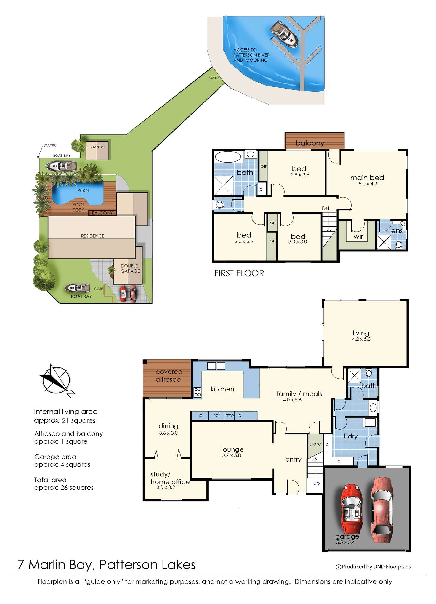Floorplan of Homely house listing, 7 Marlin Bay, Patterson Lakes VIC 3197