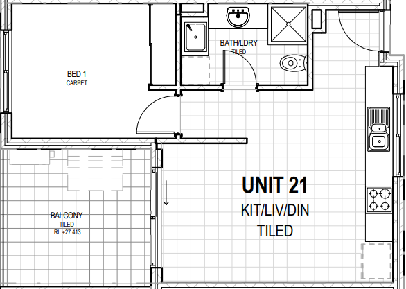 Floorplan of Homely apartment listing, 21/2 Delaronde Drive, Success WA 6164