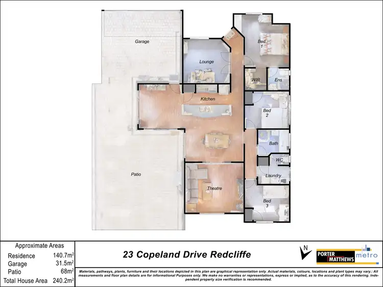 Floorplan of Homely house listing, 23 Copeland Drive, Redcliffe WA 6104