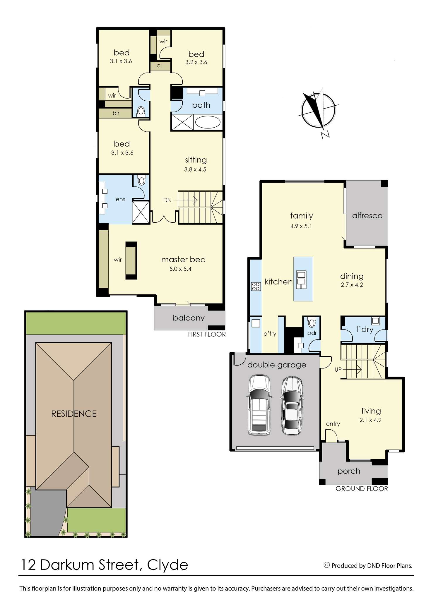 Floorplan of Homely house listing, 12 Darkum Street, Clyde VIC 3978