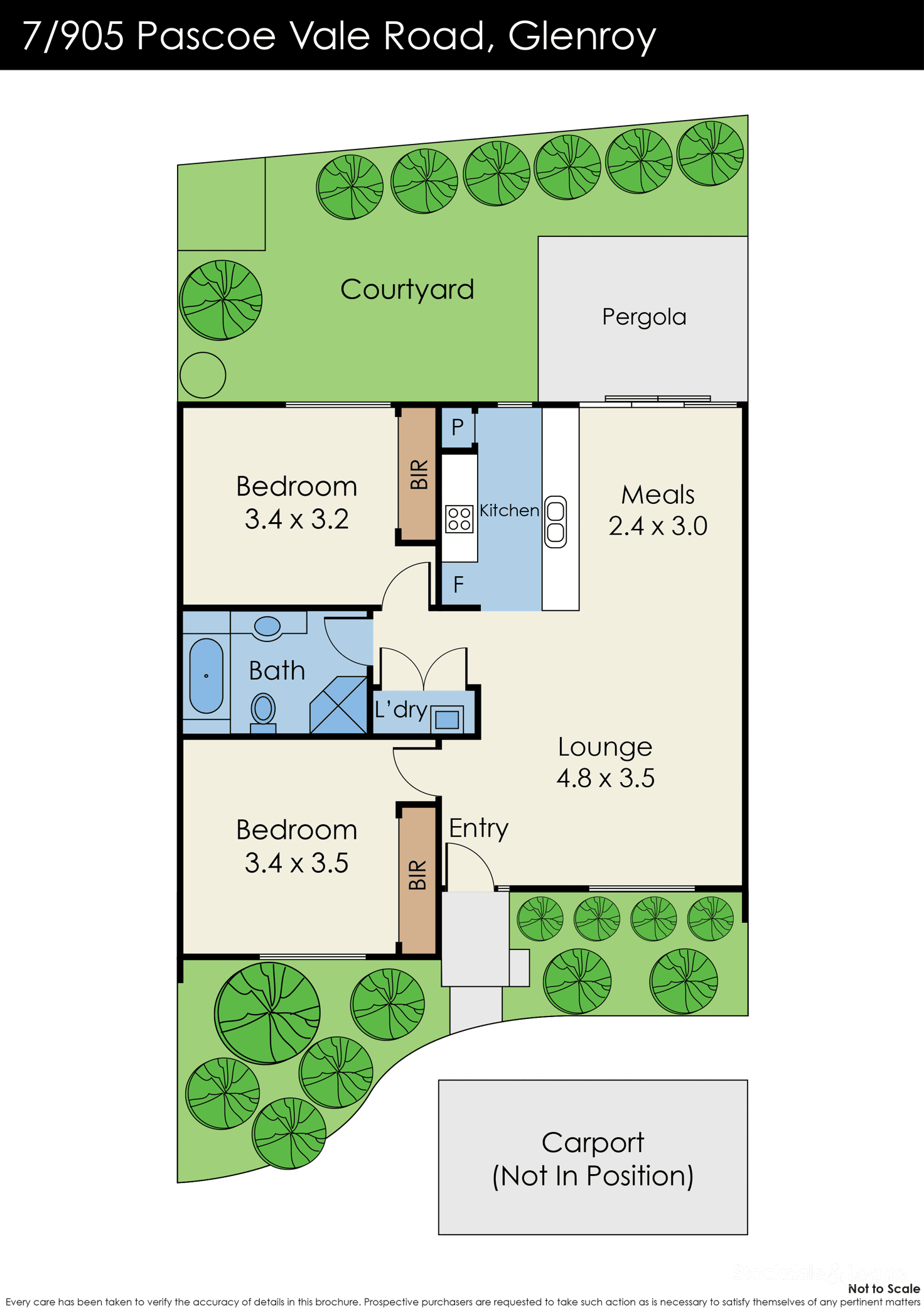 Floorplan of Homely unit listing, 7/905 Pascoe Vale Road, Glenroy VIC 3046