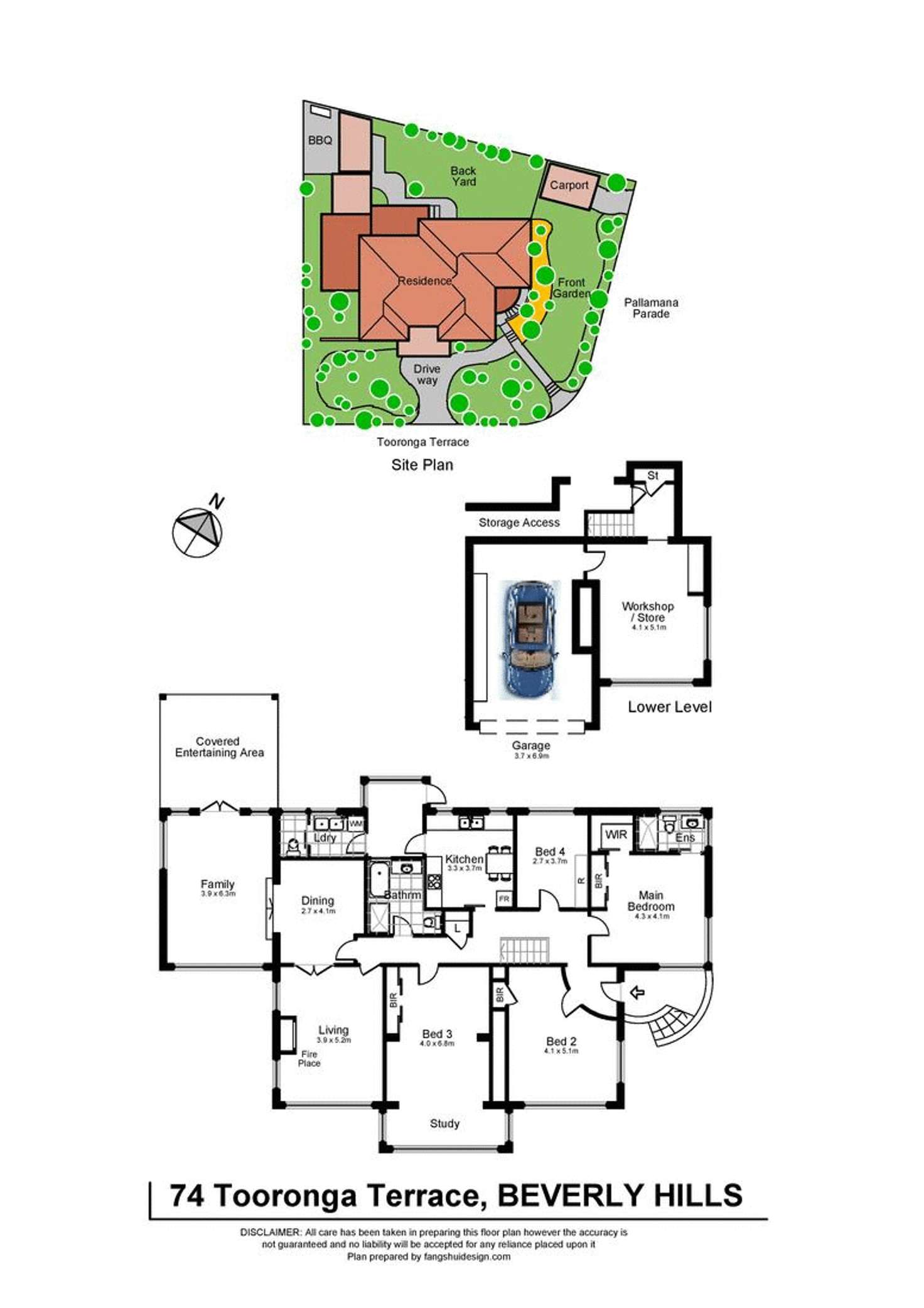 Floorplan of Homely house listing, 74 Tooronga Terrace, Beverly Hills NSW 2209