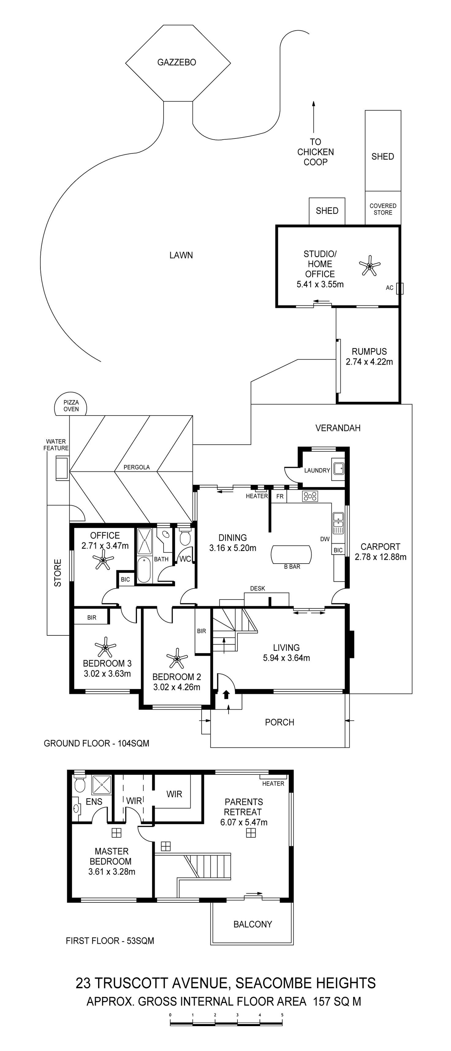 Floorplan of Homely house listing, 23 Truscott Avenue, Seacombe Heights SA 5047