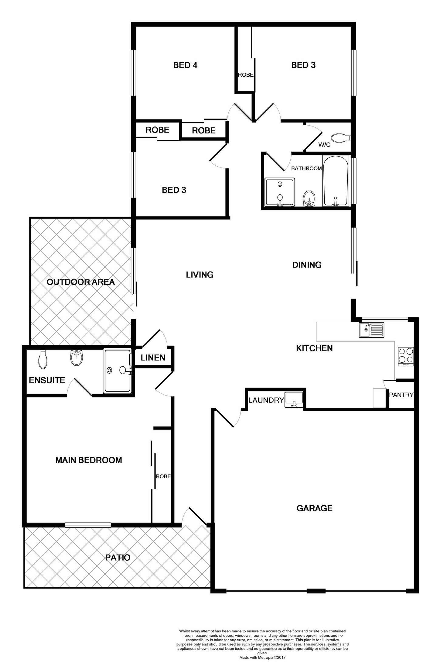 Floorplan of Homely house listing, 1 Pyalla Avenue, Aberglasslyn NSW 2320