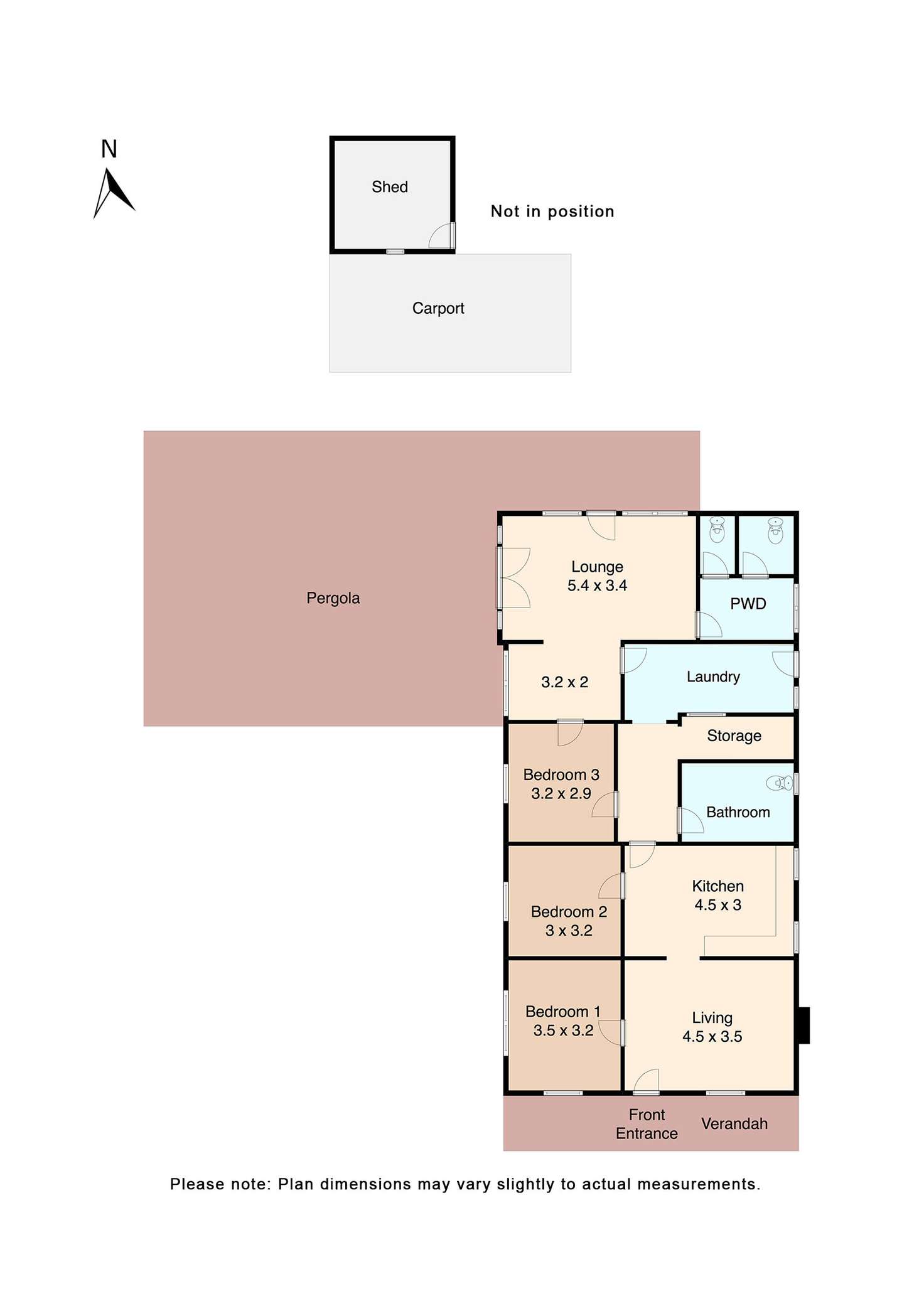 Floorplan of Homely house listing, 90 Neill Street, Beaufort VIC 3373