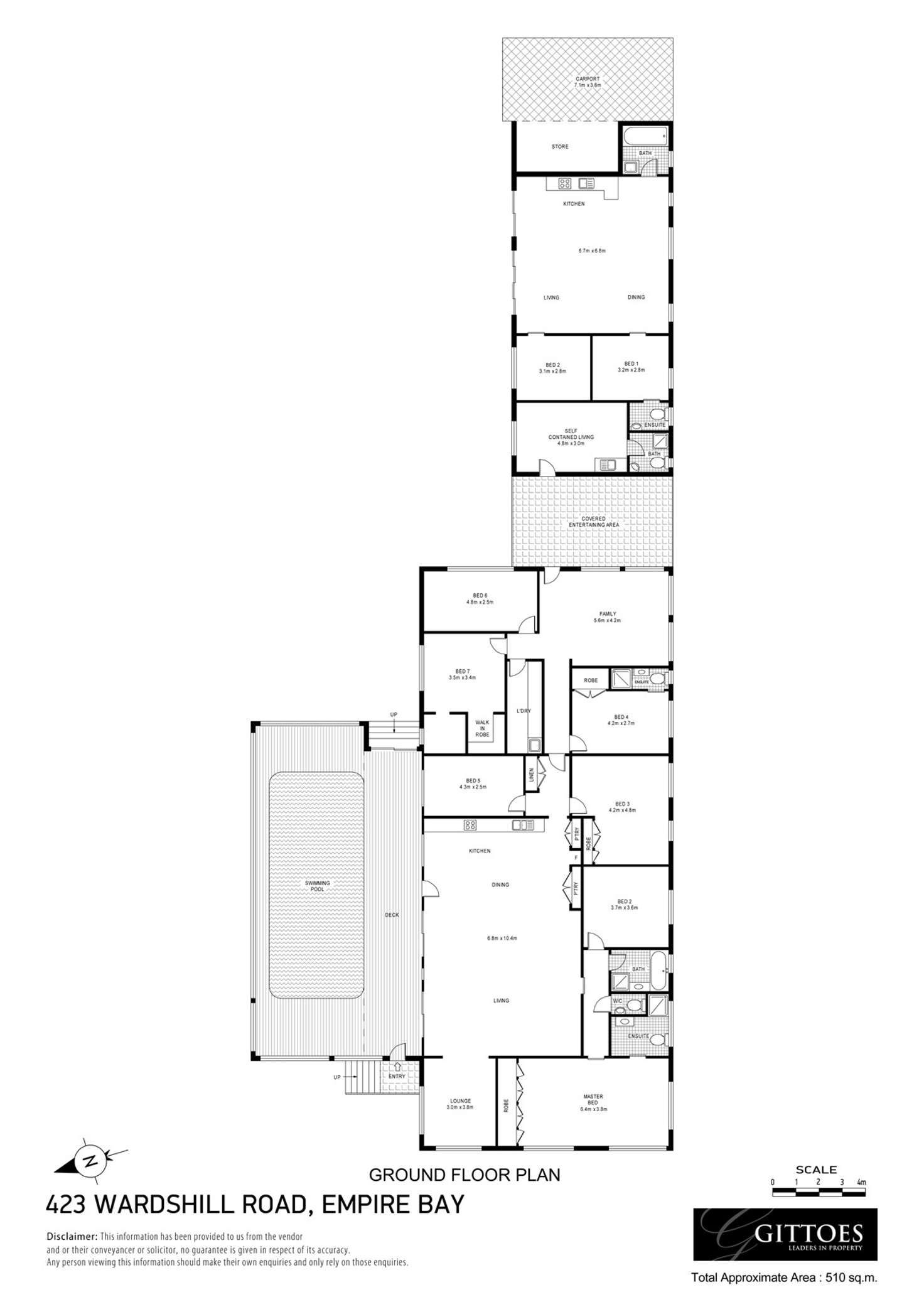 Floorplan of Homely acreageSemiRural listing, 423 Wards Hill Road, Empire Bay NSW 2257