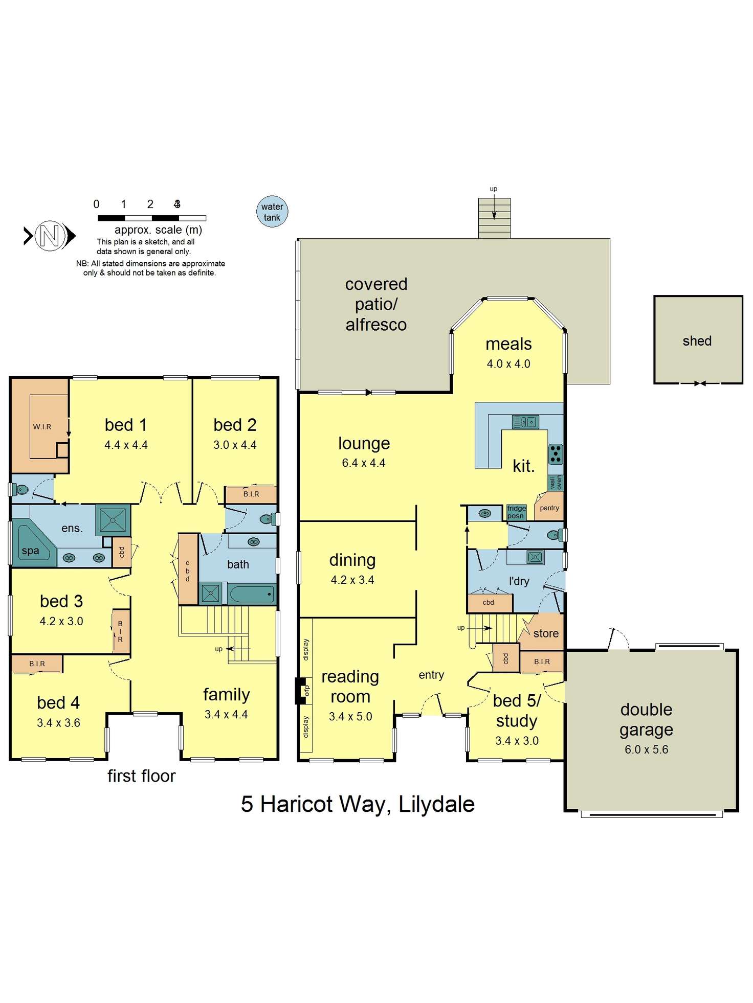 Floorplan of Homely house listing, 5 Haricot Way, Lilydale VIC 3140