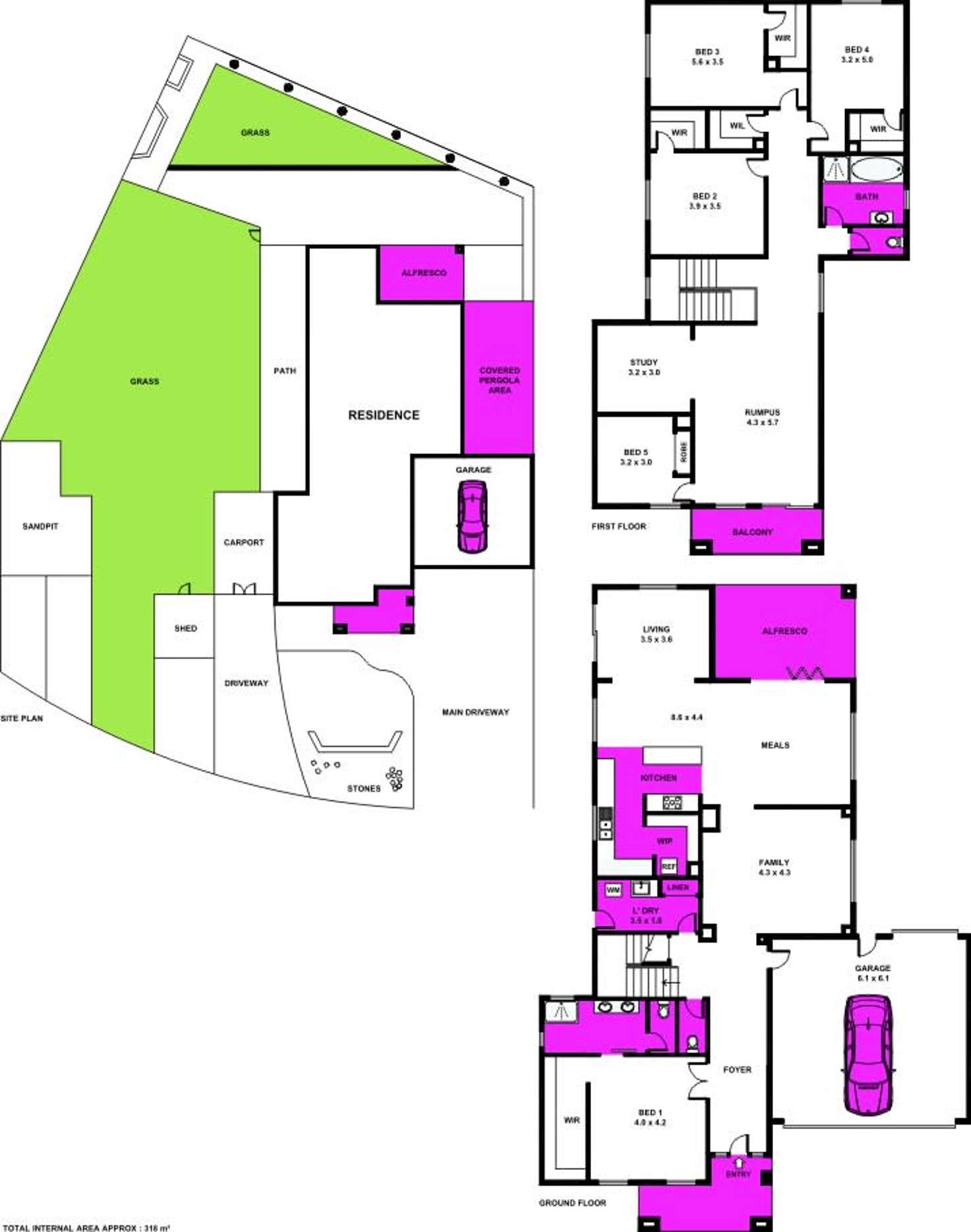 Floorplan of Homely house listing, 56-58 Pollard Drive, Leopold VIC 3224