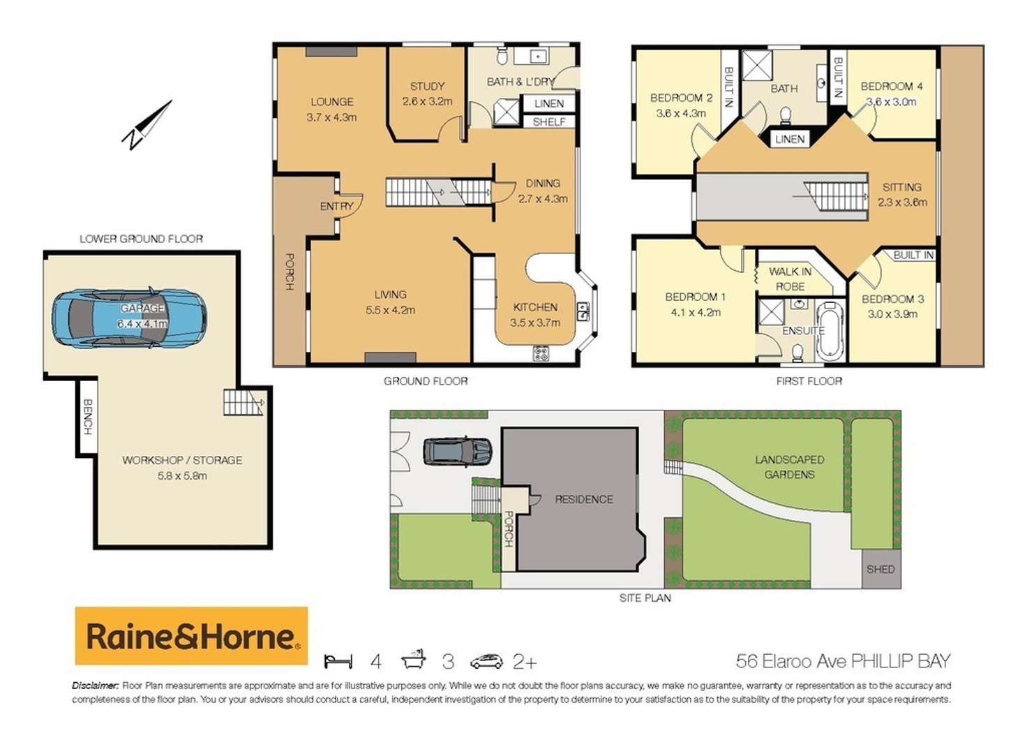 Floorplan of Homely house listing, 56 Elaroo Avenue, Phillip Bay NSW 2036