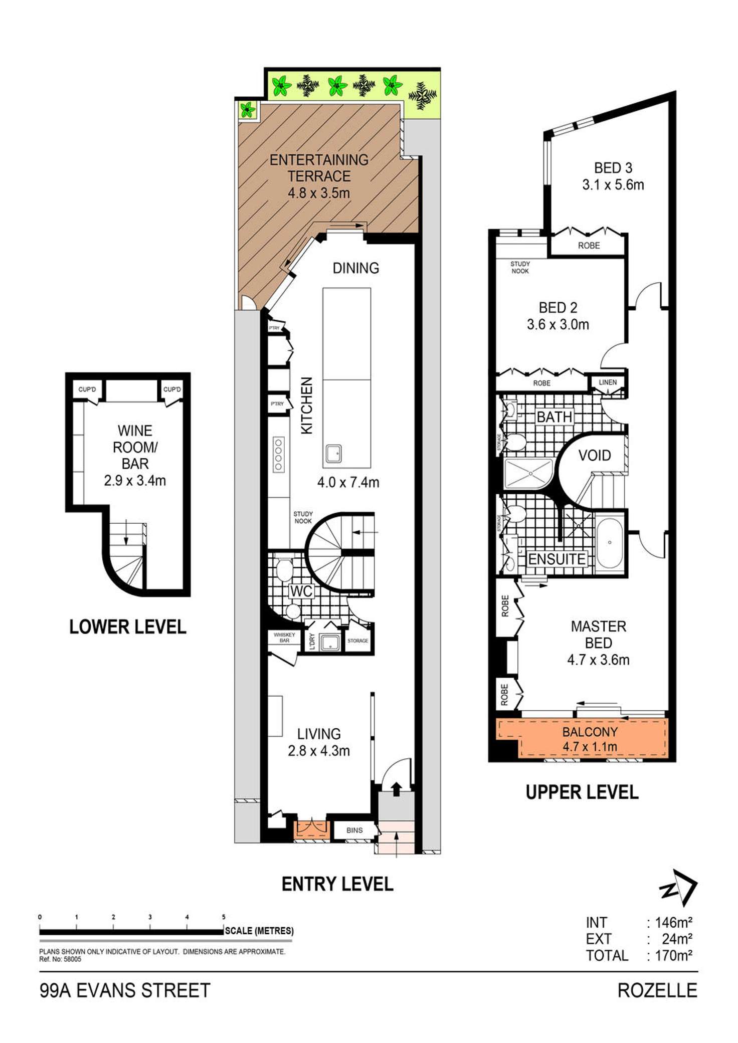 Floorplan of Homely house listing, 99A Evans Street, Rozelle NSW 2039