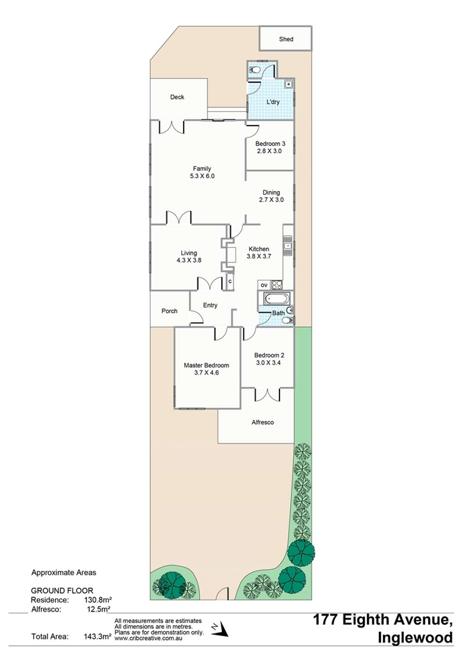 Floorplan of Homely house listing, 177 Eighth Avenue, Inglewood WA 6052