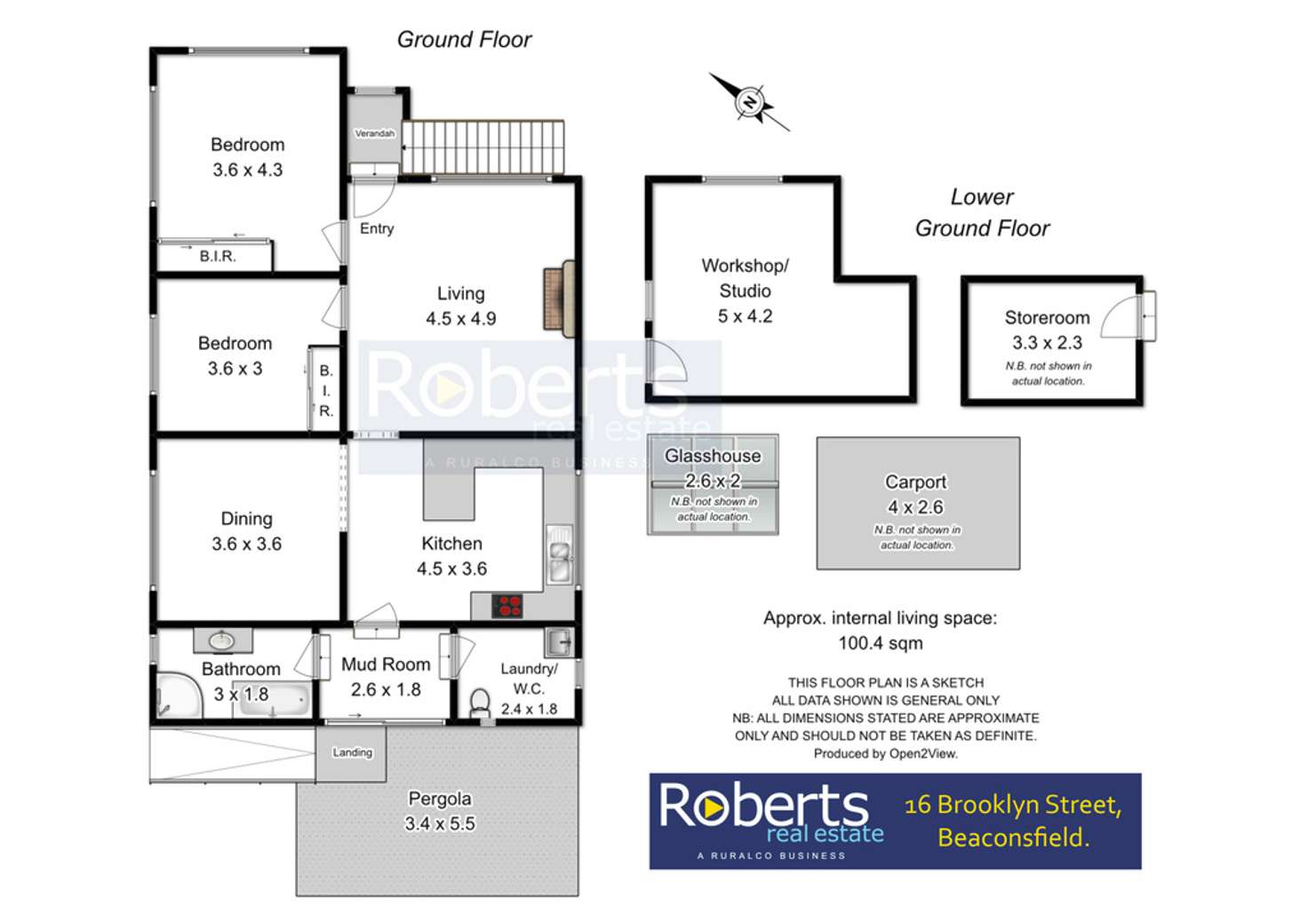 Floorplan of Homely house listing, 16 Brooklyn Street, Beaconsfield TAS 7270