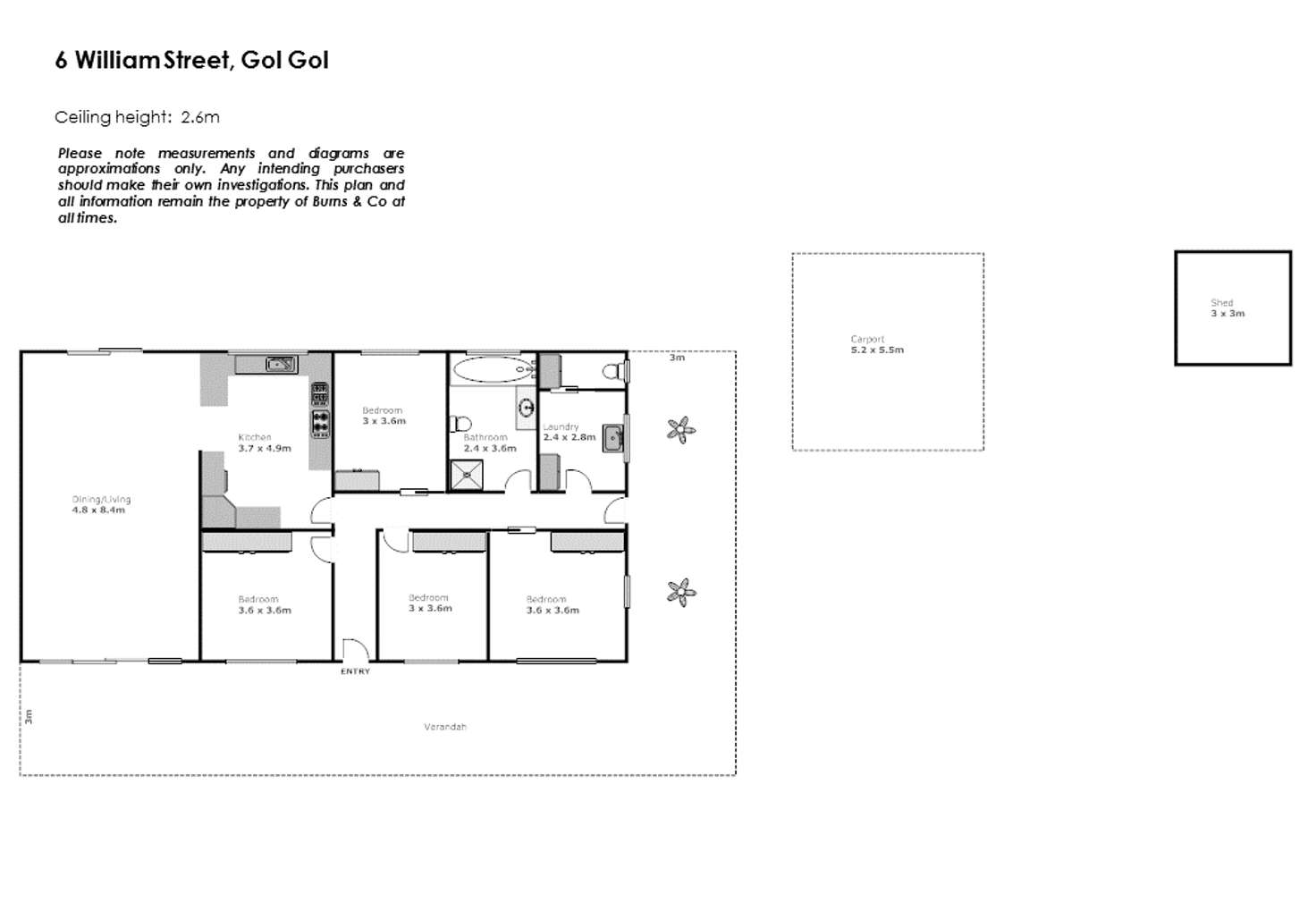 Floorplan of Homely house listing, 6 William Street, Gol Gol NSW 2738