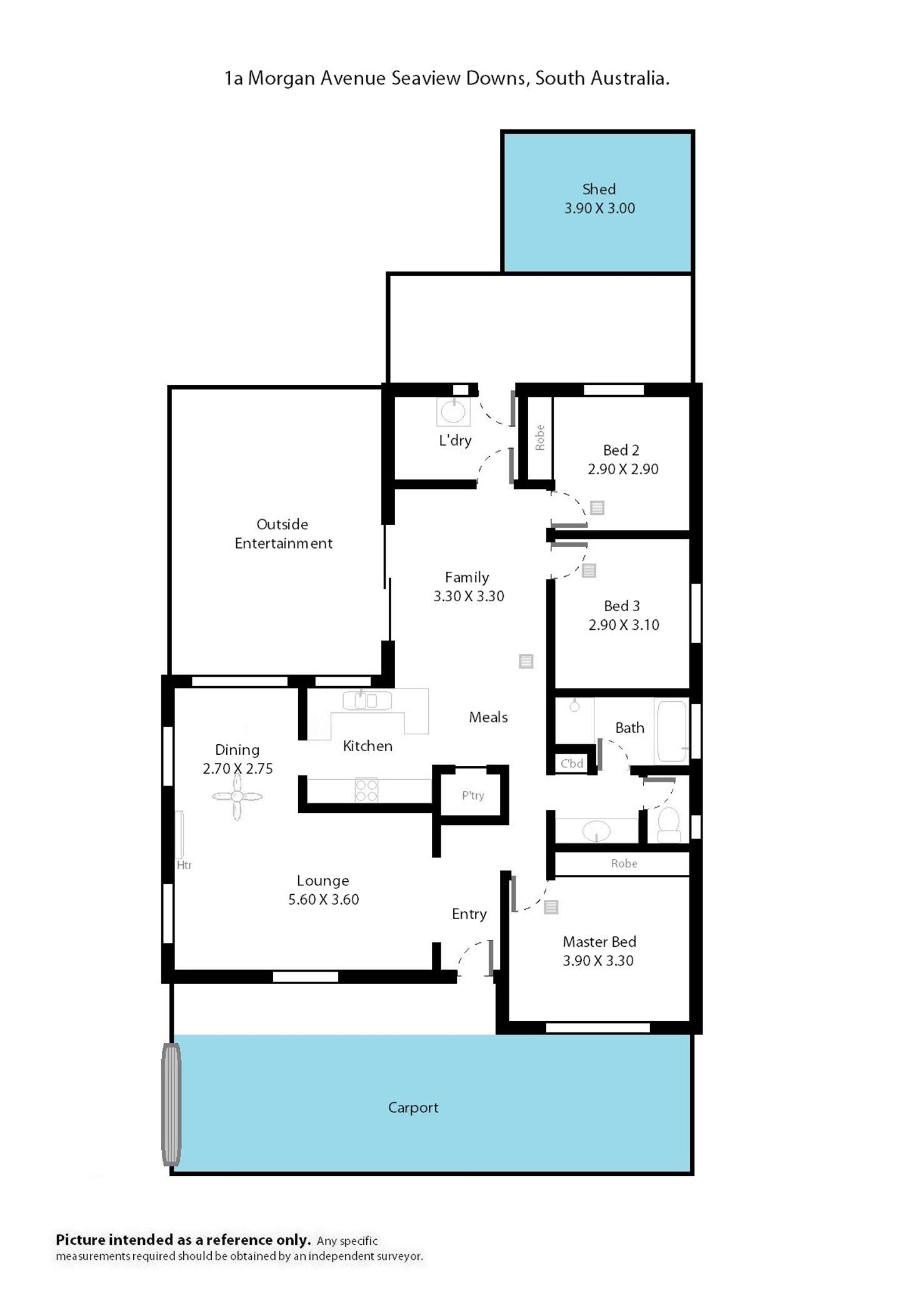 Floorplan of Homely house listing, 1A Morgan Avenue, Seaview Downs SA 5049