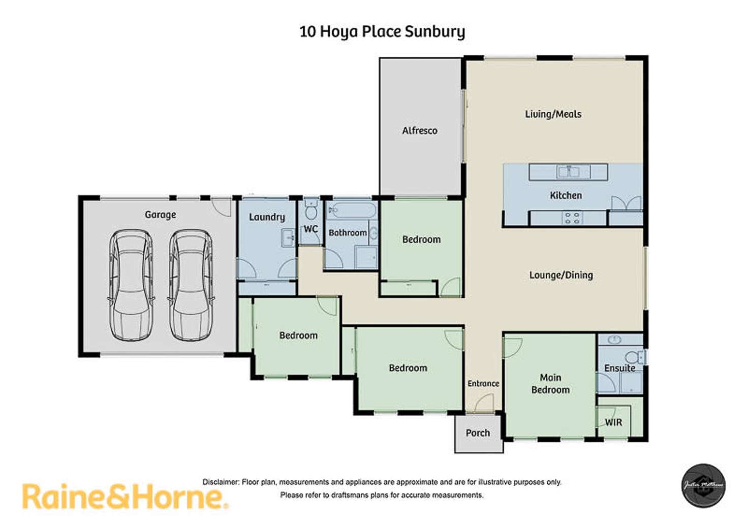 Floorplan of Homely house listing, 10 Hoya Place, Sunbury VIC 3429