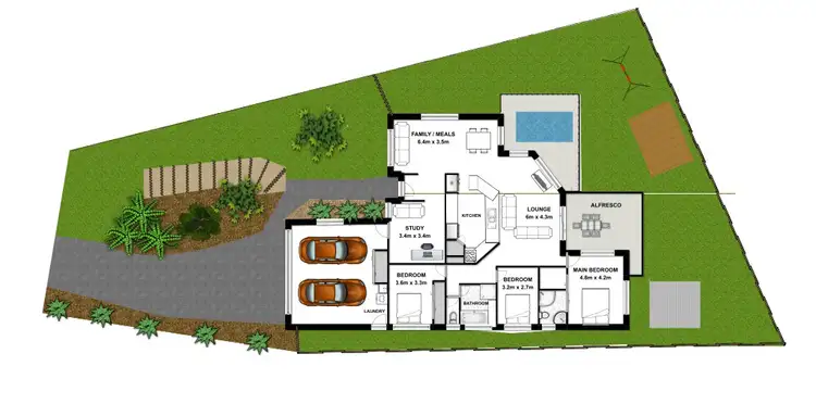 Floorplan of Homely house listing, 61 Linaria Circuit, Drewvale QLD 4116