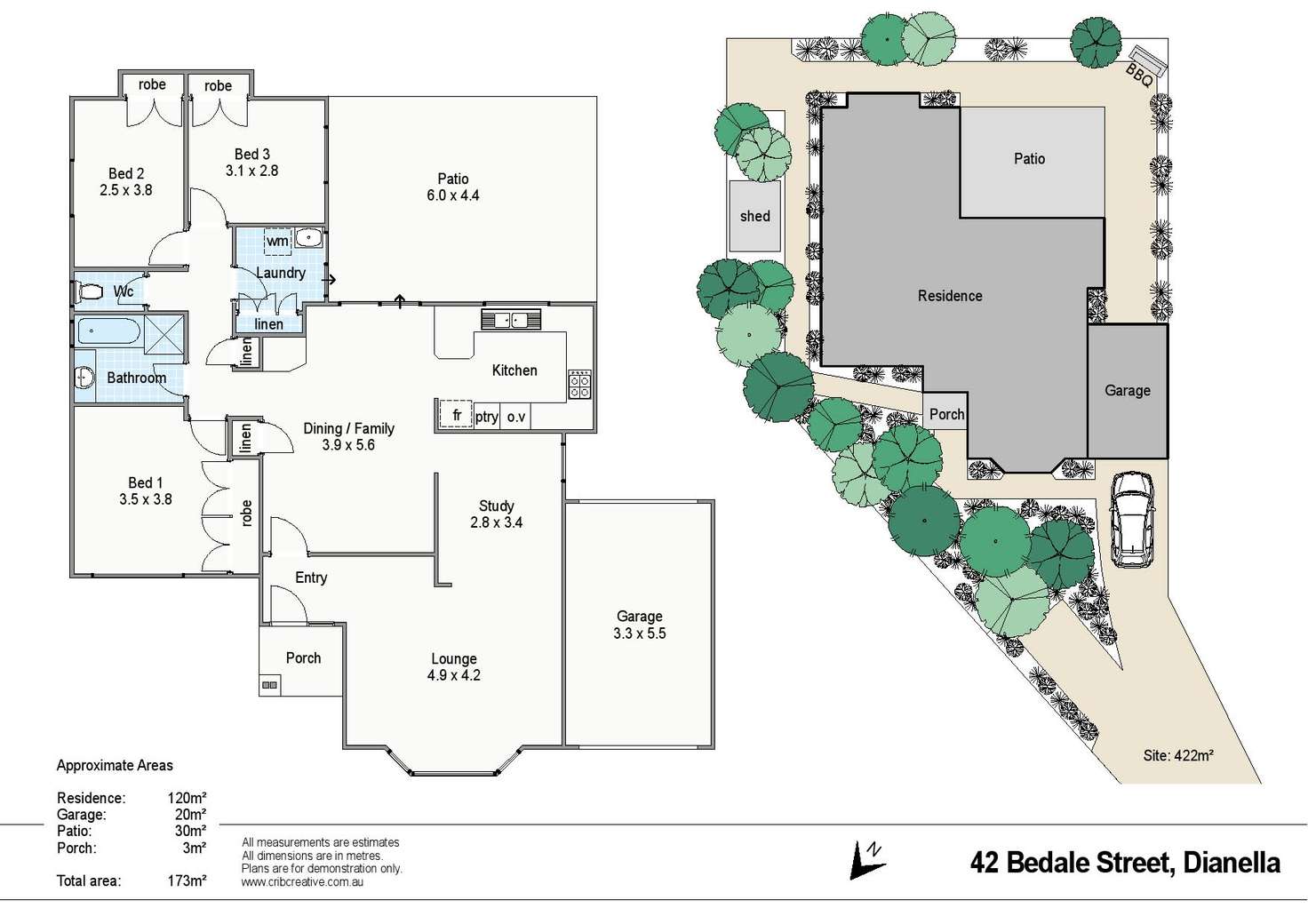 Floorplan of Homely house listing, 42 Bedale Street, Dianella WA 6059