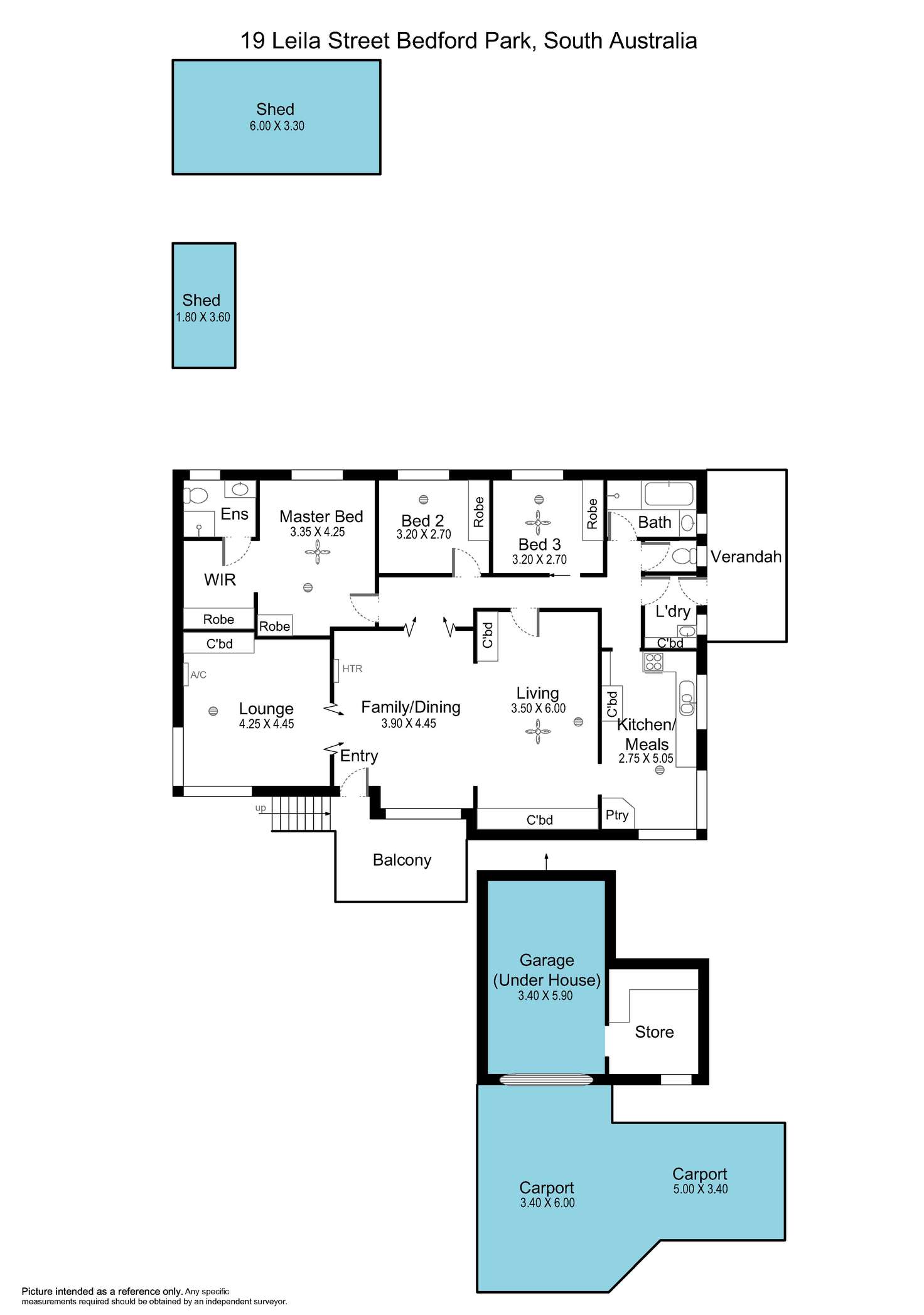 Floorplan of Homely house listing, 19 Leila Street, Bedford Park SA 5042