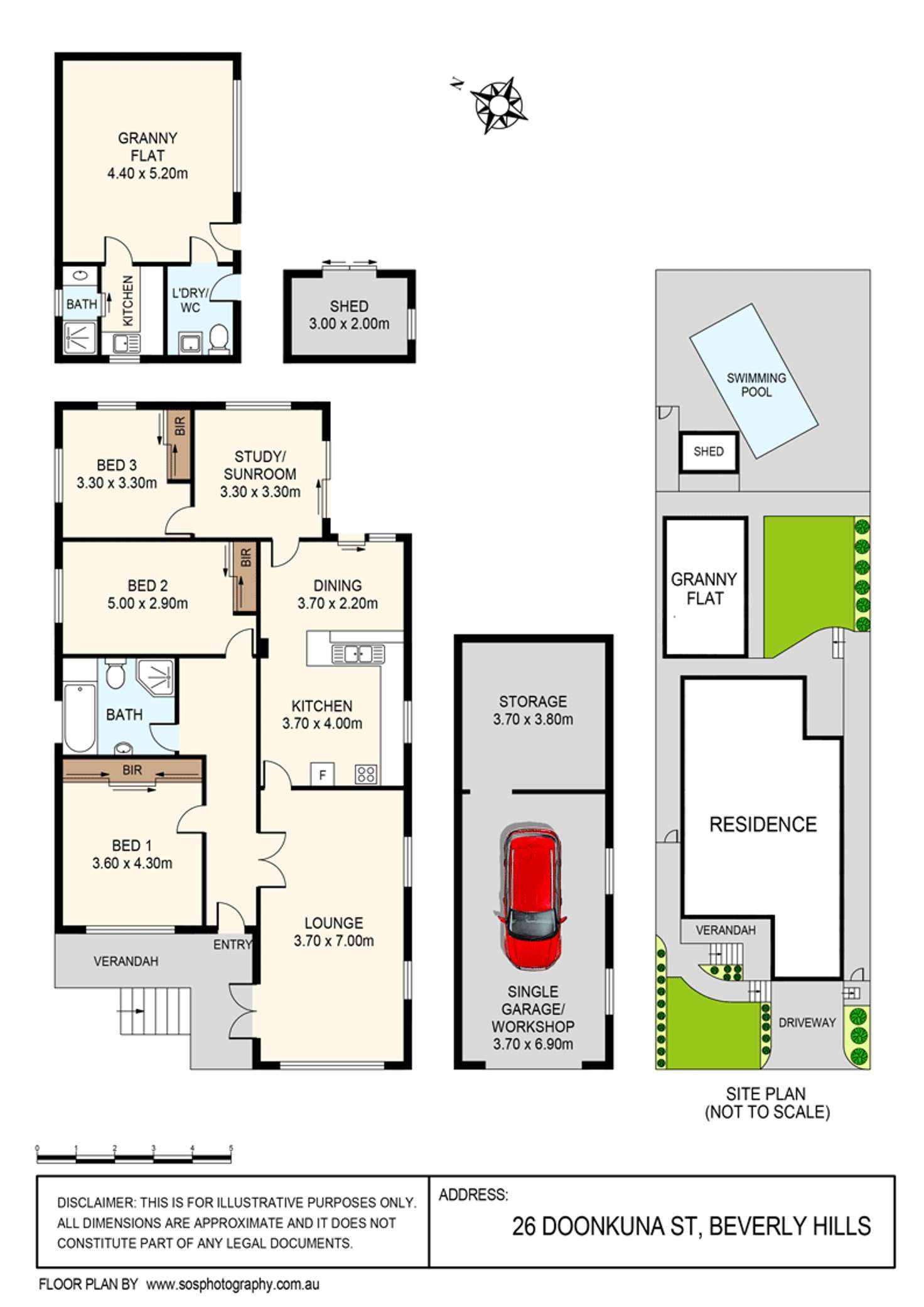 Floorplan of Homely house listing, 26 Doonkuna Street, Beverly Hills NSW 2209