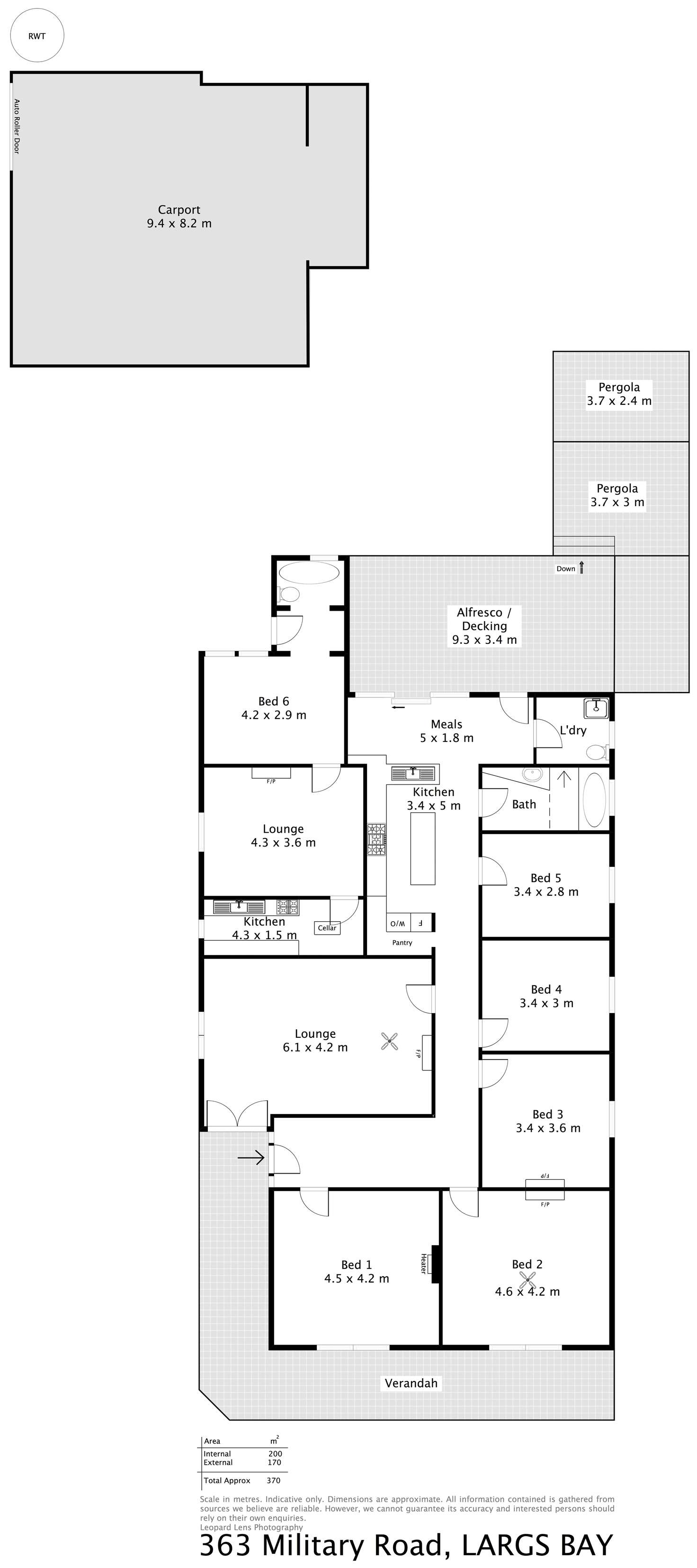 Floorplan of Homely house listing, 363 Military Road, Largs Bay SA 5016