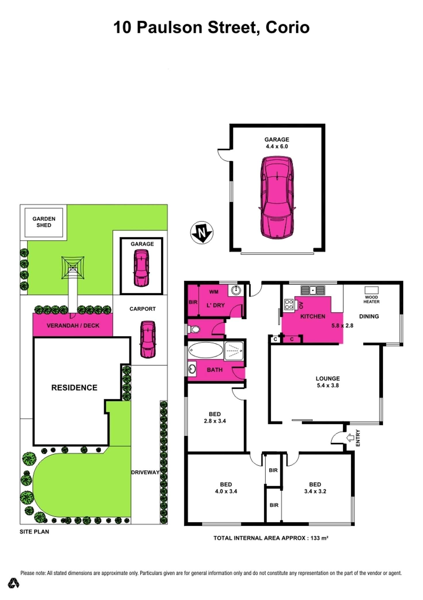 Floorplan of Homely house listing, 10 Paulson Street, Corio VIC 3214