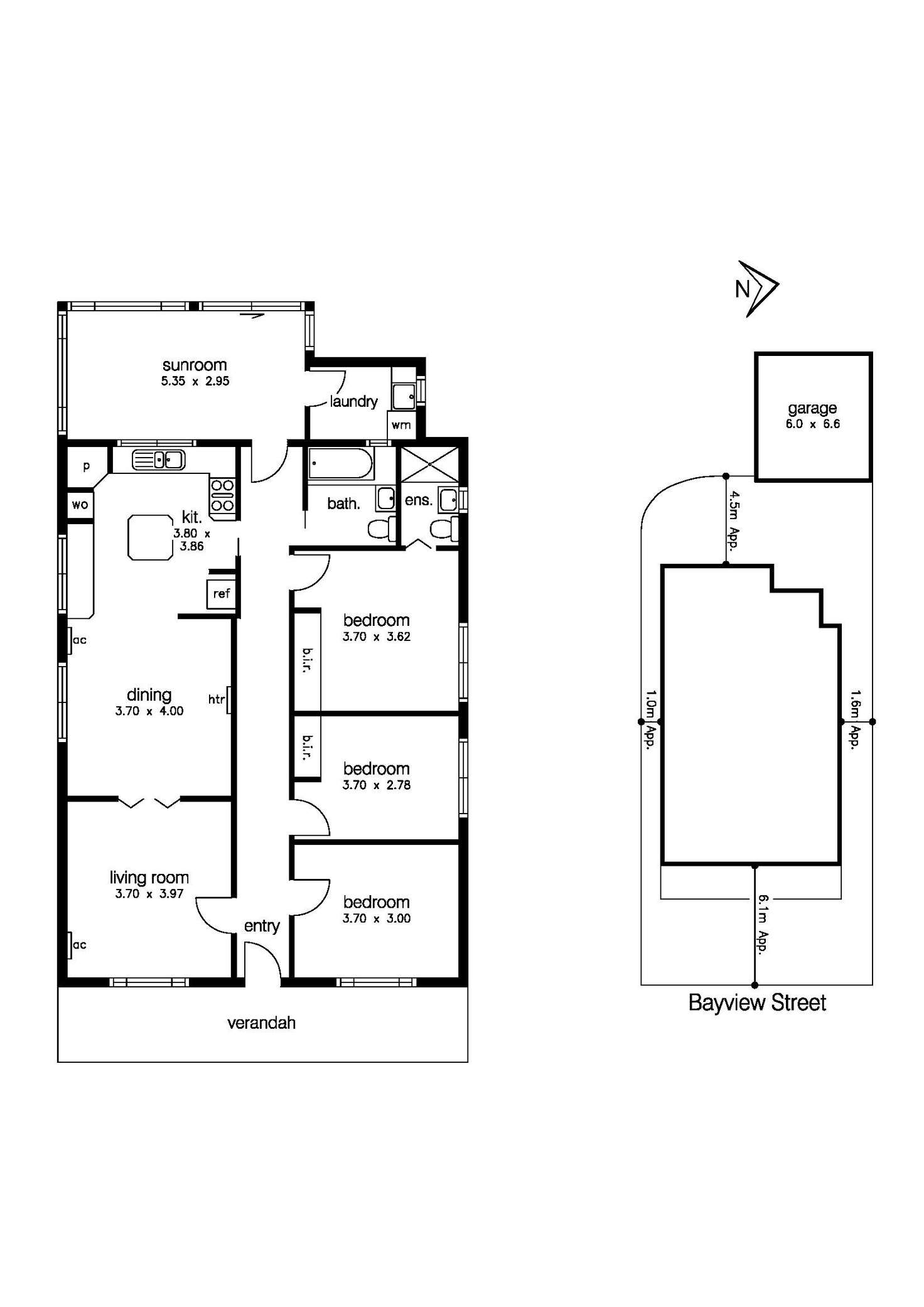 Floorplan of Homely unit listing, 1/25 Bayview Street, Altona VIC 3018