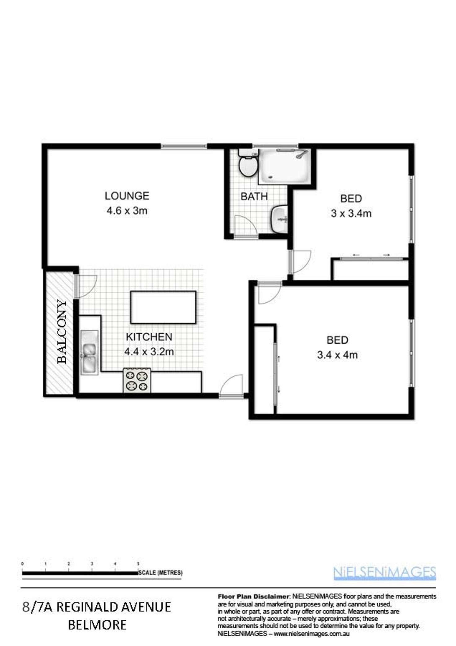 Floorplan of Homely apartment listing, 8/7A Reginald Avenue, Belmore NSW 2192