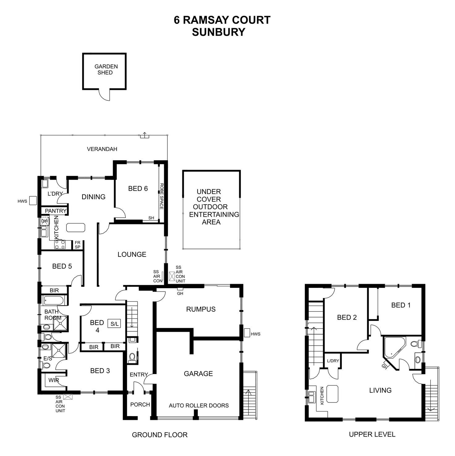 Floorplan of Homely house listing, 6 Ramsay Crt, Sunbury VIC 3429