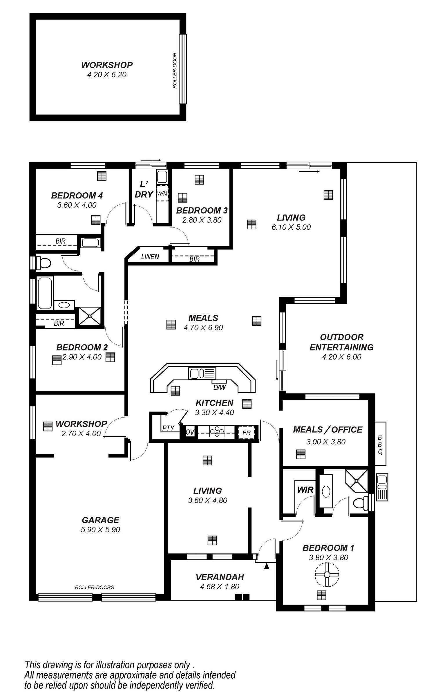 Floorplan of Homely house listing, 22 Brimpton Ave, Mawson Lakes SA 5095