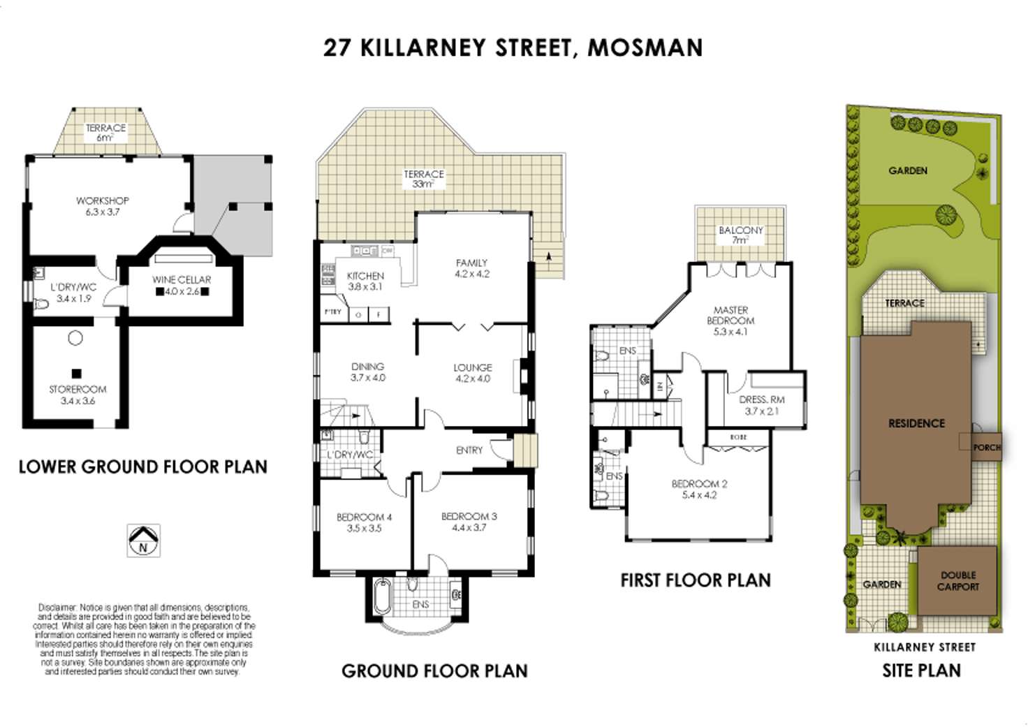 Floorplan of Homely house listing, 27 Killarney Street, Mosman NSW 2088