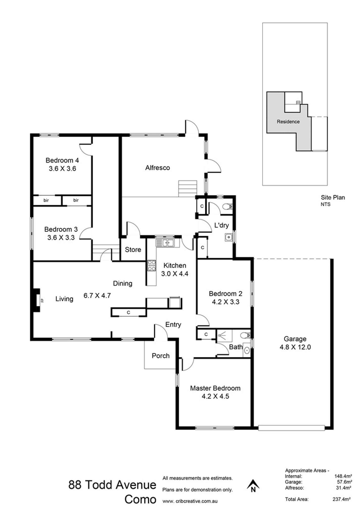 Floorplan of Homely house listing, 88 Todd Avenue, Como WA 6152