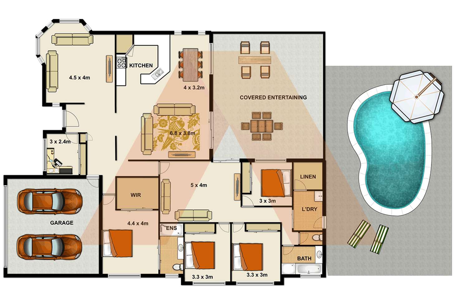Floorplan of Homely house listing, 14 Cassowary Place, Jimboomba QLD 4280