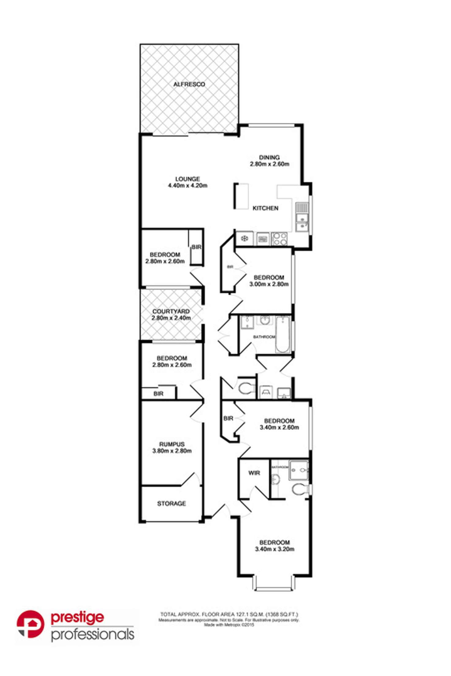 Floorplan of Homely house listing, 48 Lyndhurst Court, Wattle Grove NSW 2173