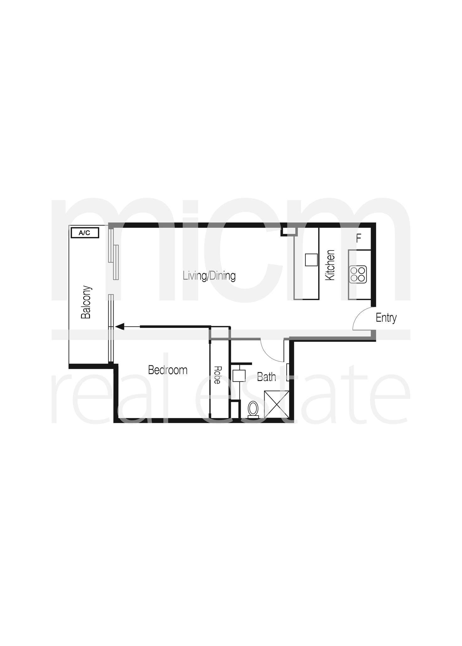 Floorplan of Homely apartment listing, 2408/63 Whiteman Street, Southbank VIC 3006