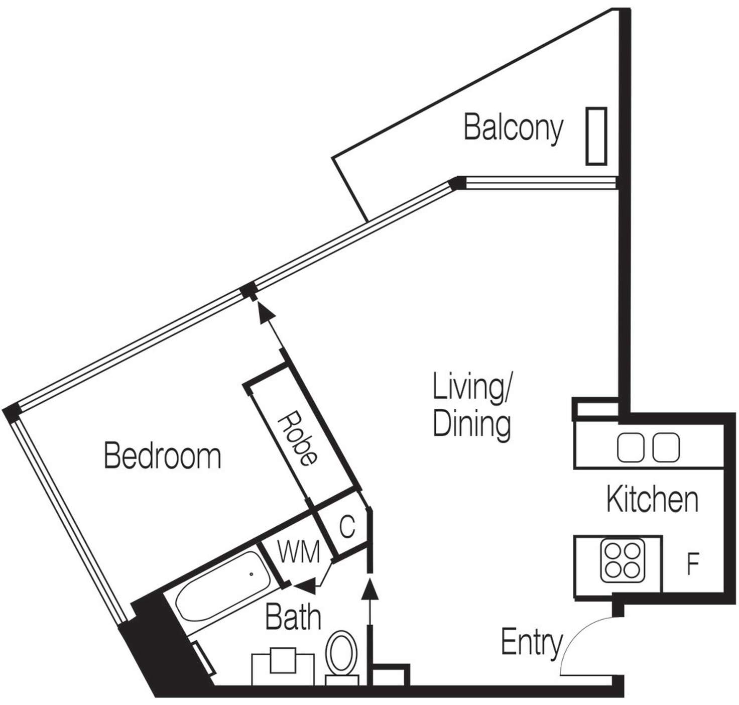 Floorplan of Homely apartment listing, 1011/180 City Road, Southbank VIC 3006