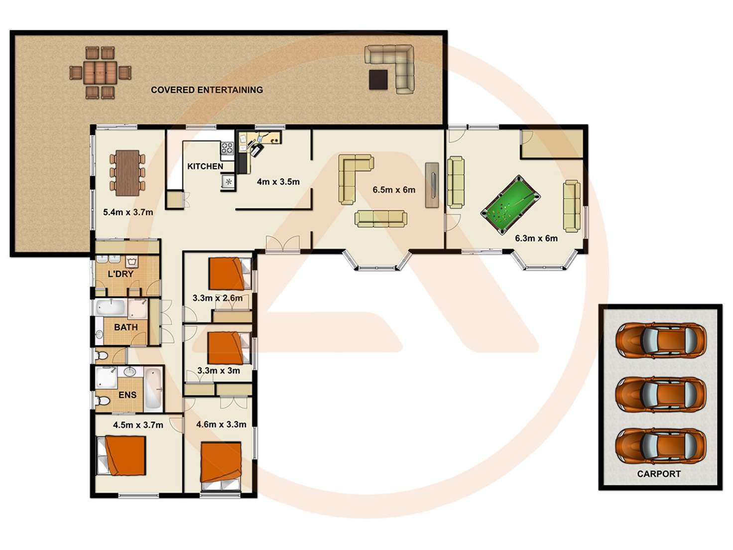 Floorplan of Homely house listing, 31-33 Abbott Street, Forestdale QLD 4118