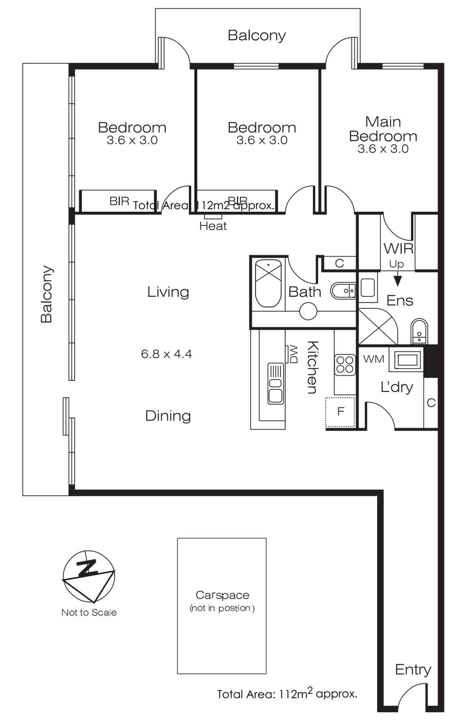 Floorplan of Homely apartment listing, 1708, 83 Queensbridge Street, Southbank VIC 3006
