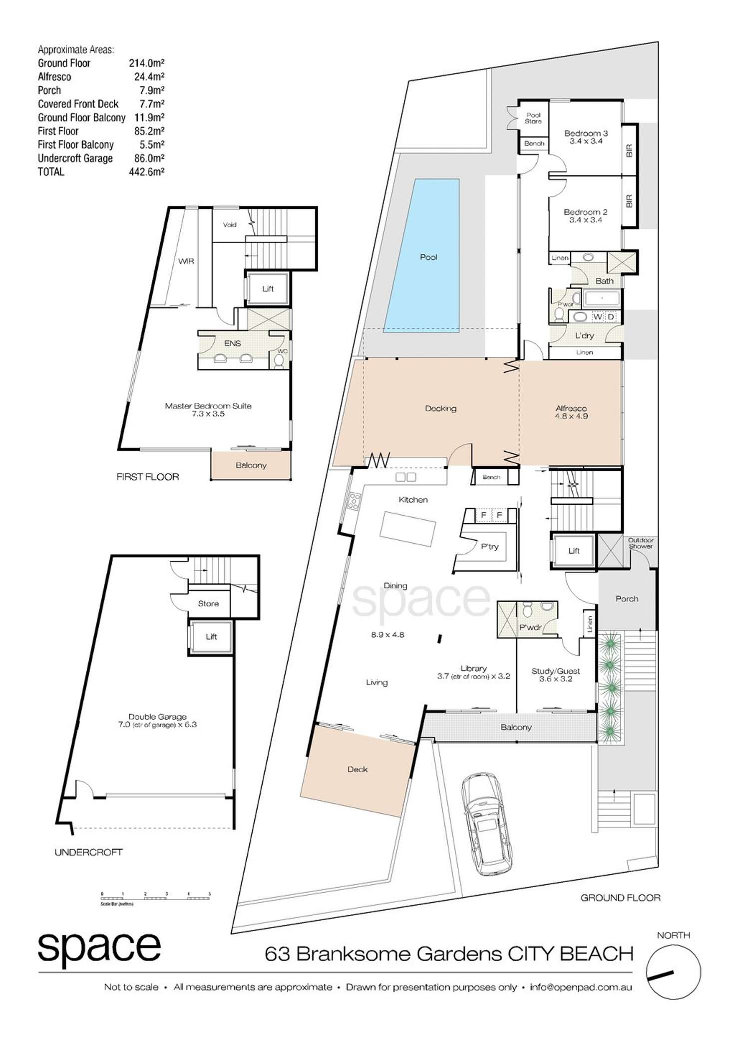 Floorplan of Homely house listing, 63 Branksome Gardens, City Beach WA 6015