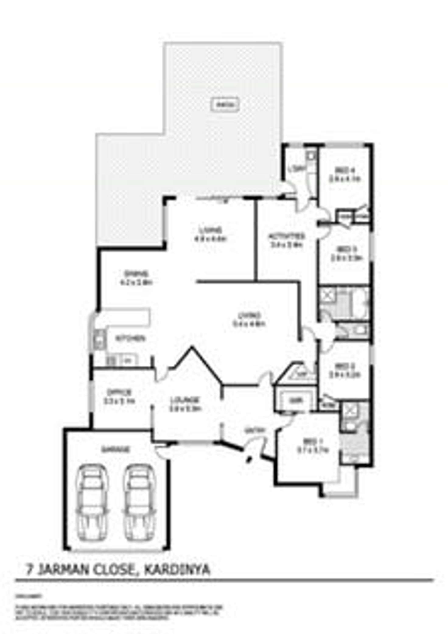 Floorplan of Homely house listing, 7 Jarman Close, Kardinya WA 6163