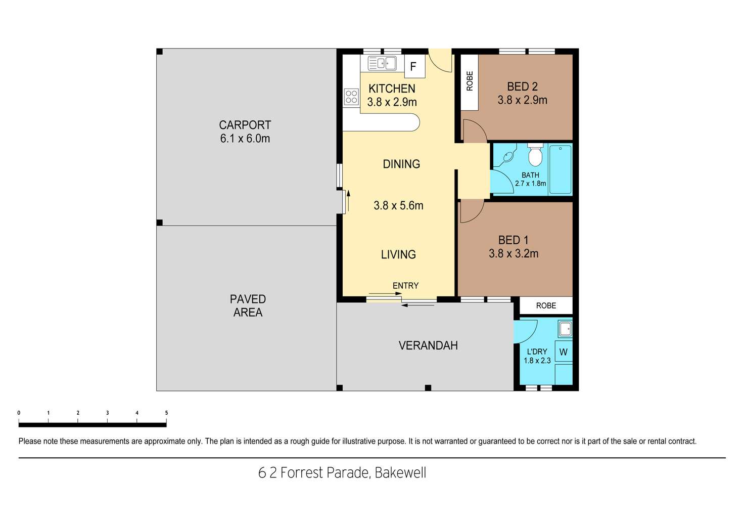 Floorplan of Homely unit listing, 6/2 Forrest Parade, Bakewell NT 832