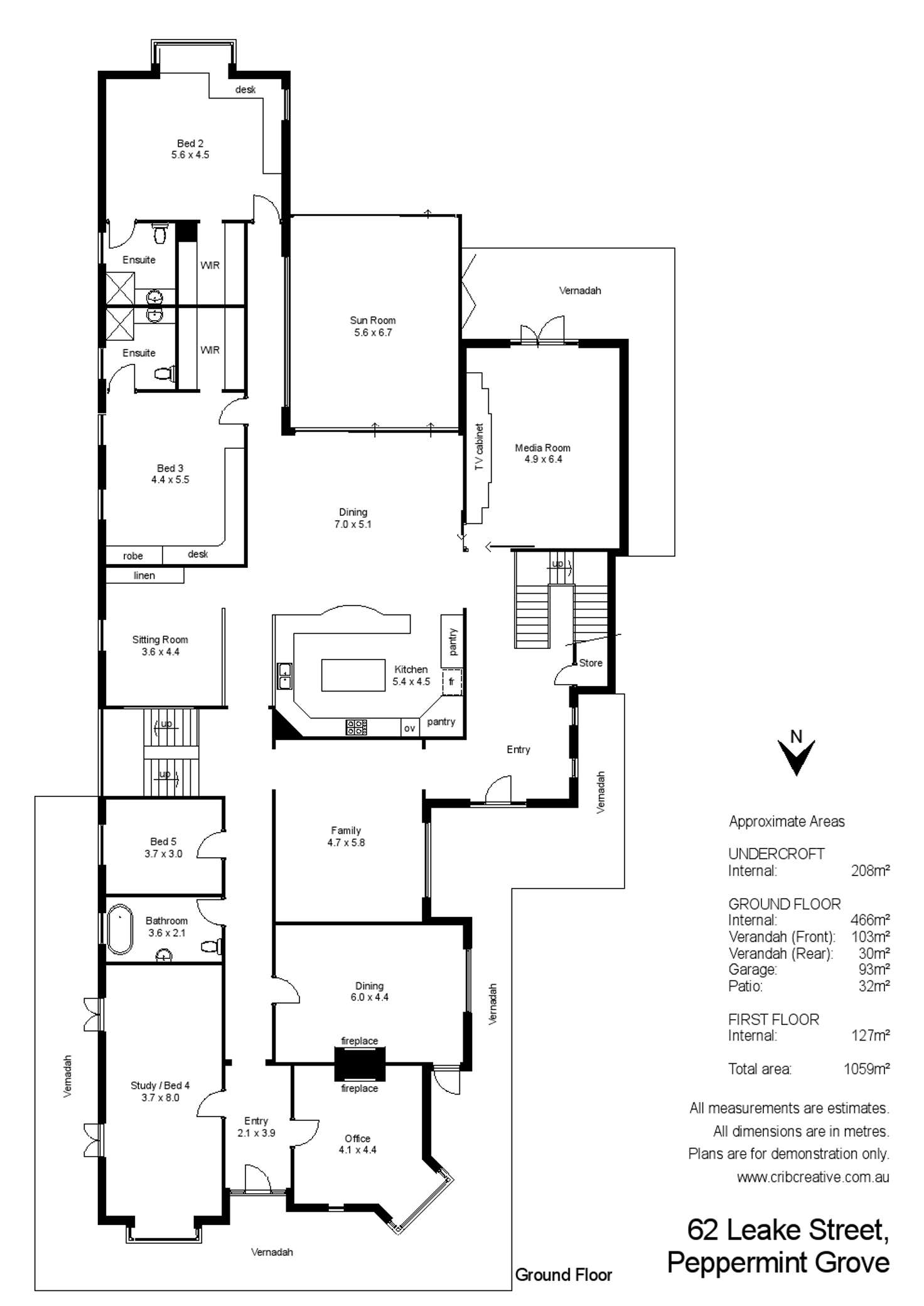 Floorplan of Homely house listing, 62 Leake Street, Peppermint Grove WA 6011