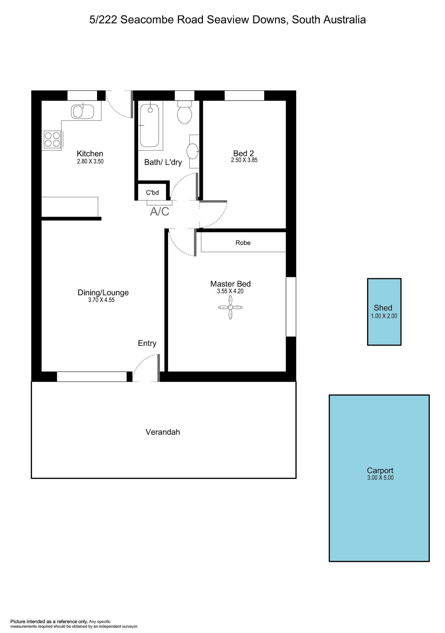 Floorplan of Homely unit listing, Address available on request